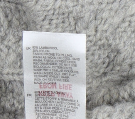White Stuff Women's Grey Vest Size 8 Knit Button Accent