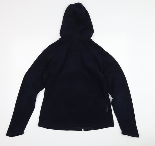 Quiksilver Unisex Hoodie Black Size 2 Full Zip Fleece