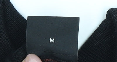 BOSS Men's Black Red Check Pullover Jumper M