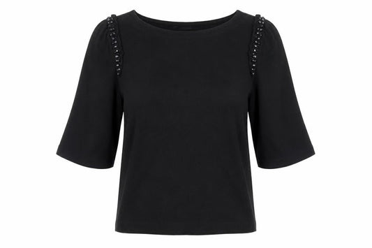 Womens UK Size S Banana Republic Black 100% Cotton Blouse