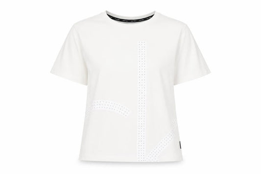 Womens UK Size XS Calvin Klein White Cotton Blend T-Shirt