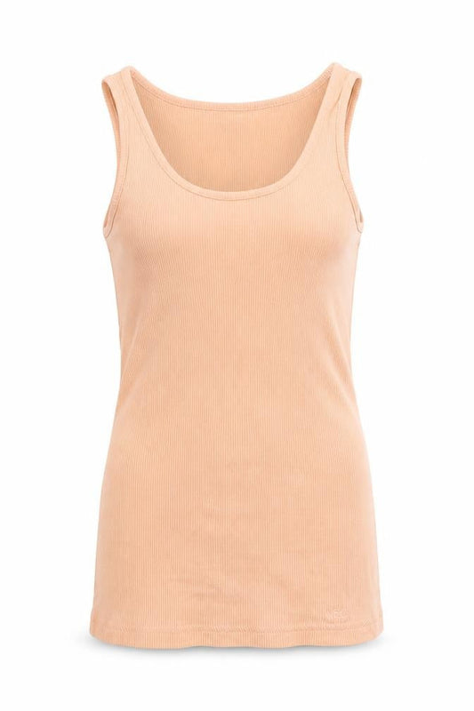 Womens UK Size XS adidas Beige Cotton Blend Tank