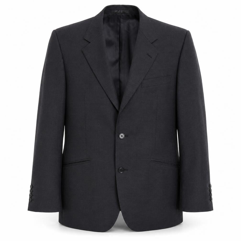 Mens 38 Chest Regular Jaeger Grey Two-Button Blazer
