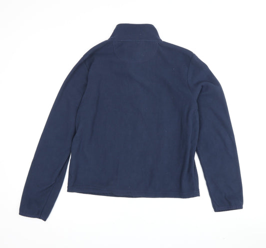 Peter Storm Boys Blue Fleece Sweatshirt 11-12 High Neck Zip