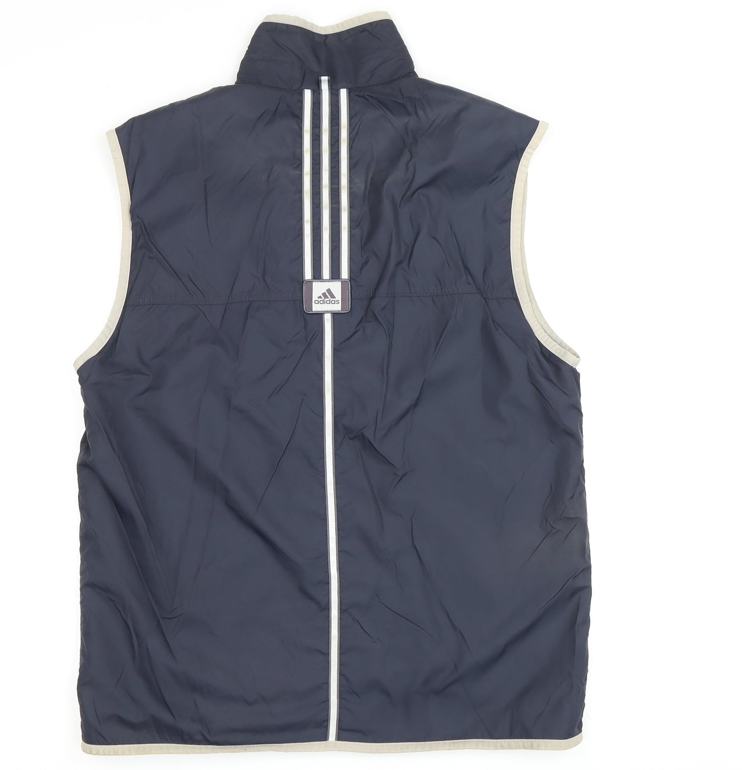 Adidas Men's Blue Waistcoat, 36, Full Zip Casual
