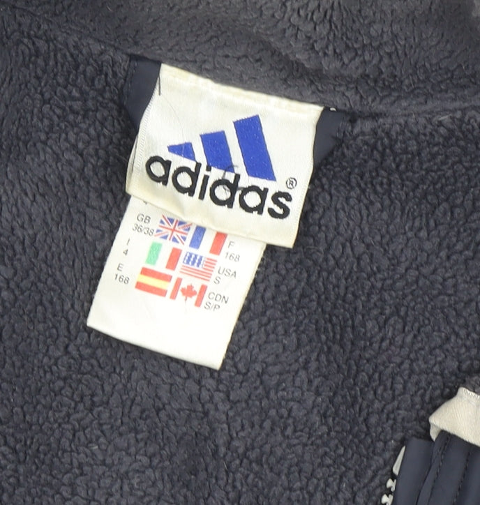Adidas Men's Blue Waistcoat, 36, Full Zip Casual