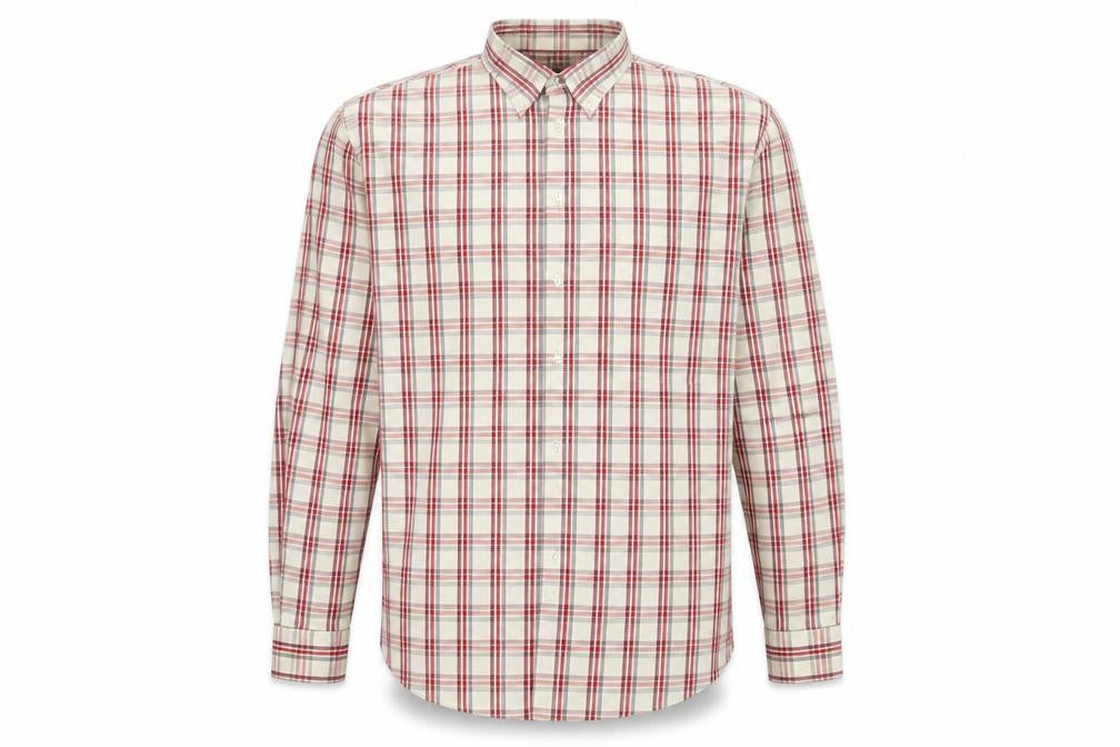Guise Men's Multicoloured Plaid Long Sleeve Shirt L