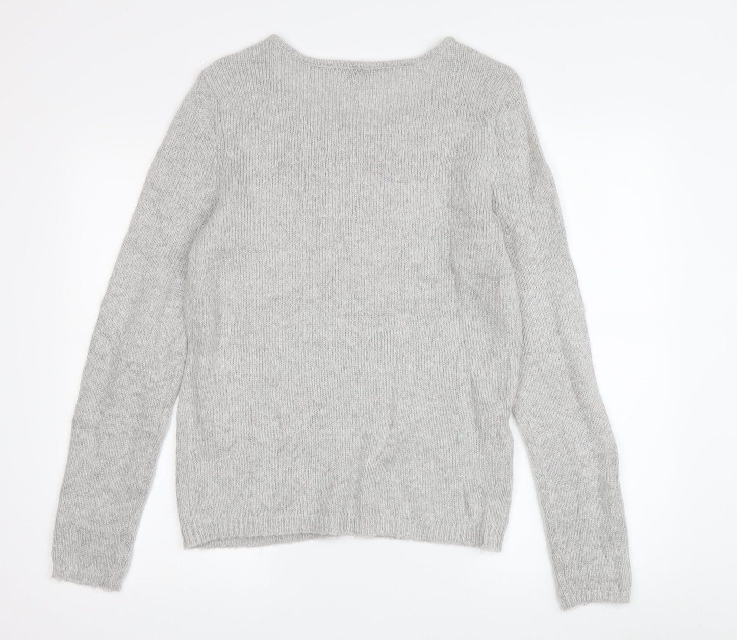 Laura Ashley Women's Grey Pullover Jumper Size 10