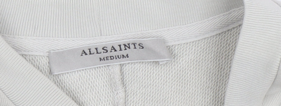 AllSaints Women Beige M Laced Pullover Sweatshirt