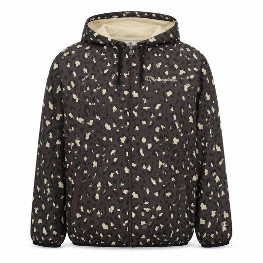 Unisex Adultss UK Size L Regular Champion Brown Polyamide Jacket