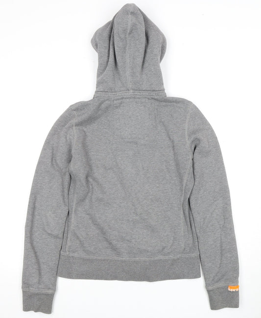 Superdry Womens Grey Hoodie, XS, Full Zip
