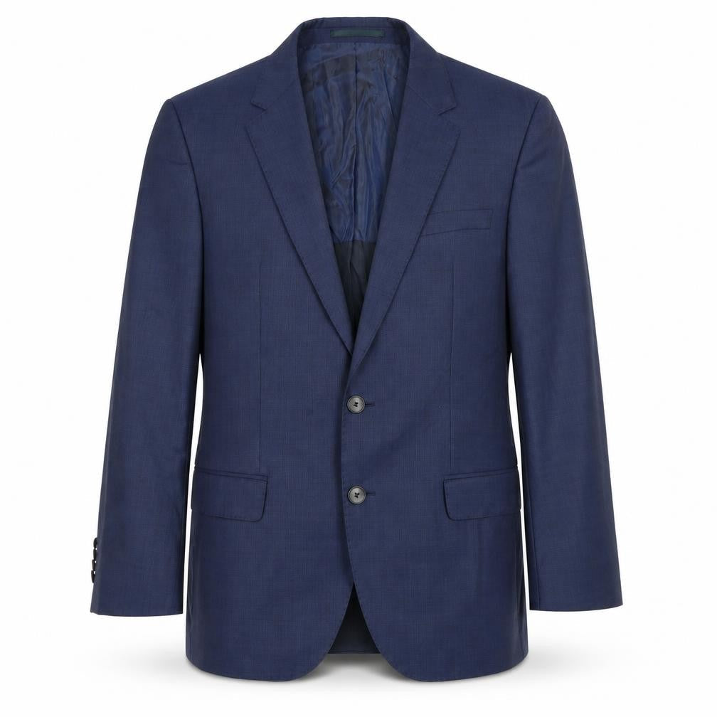 Mens 36 Chest Regular HUGO BOSS Blue Two-Button Suit Jacket