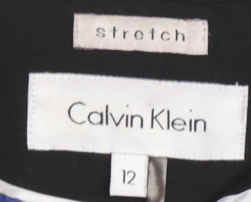 Calvin Klein Women's Black Blazer Size 12 Stretch