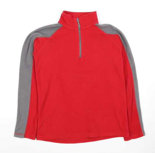 Mountain Warehouse Boys Red Full Zip Hoodie, Size 11-12 Years