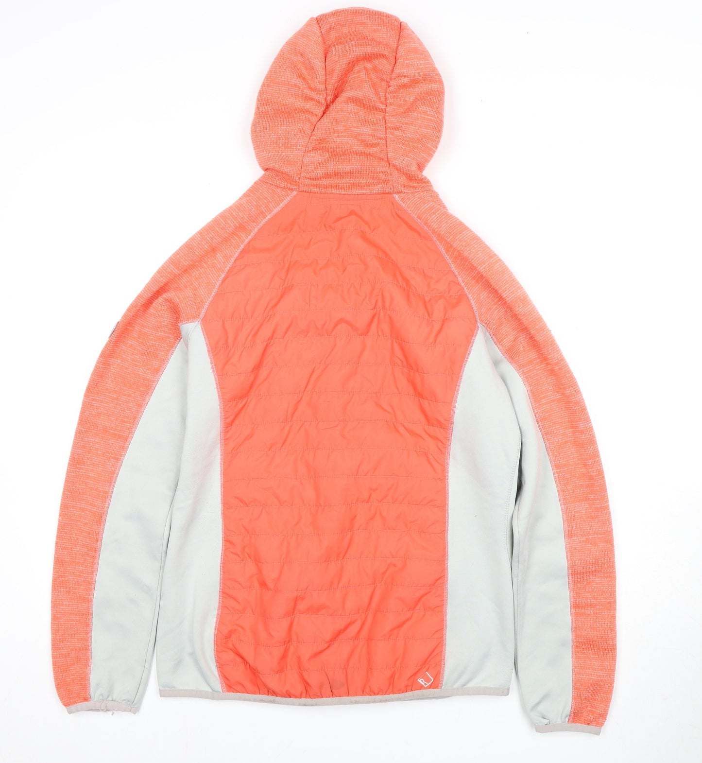 Regatta Women's Orange Puffer Jacket Size 12 Casual Hooded