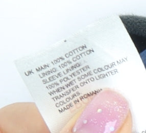 White Stuff Women's Black Cotton Overcoat Size 8