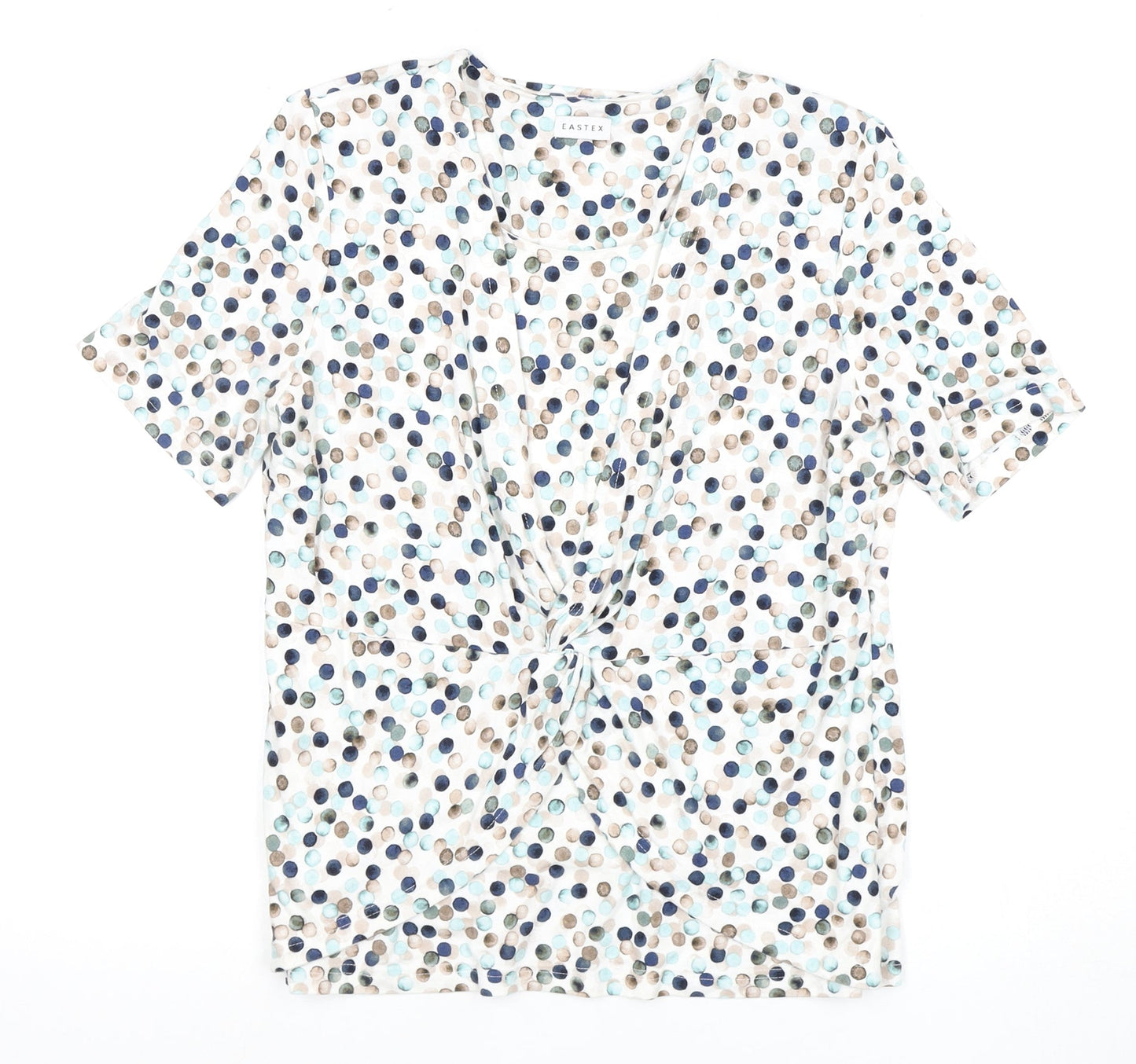 Eastex Women's Multicoloured Wrap Blouse - Size 8