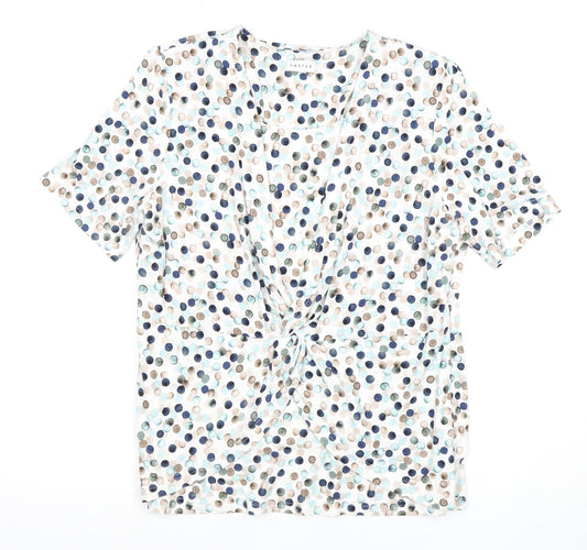 Eastex Women's Multicoloured Wrap Blouse - Size 8
