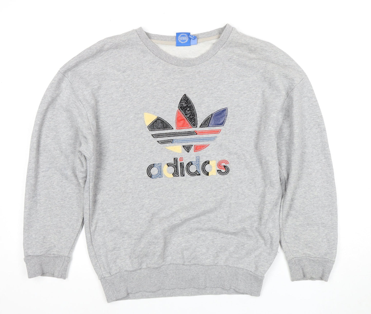 Adidas Women's Grey Logo Sweatshirt Size 6