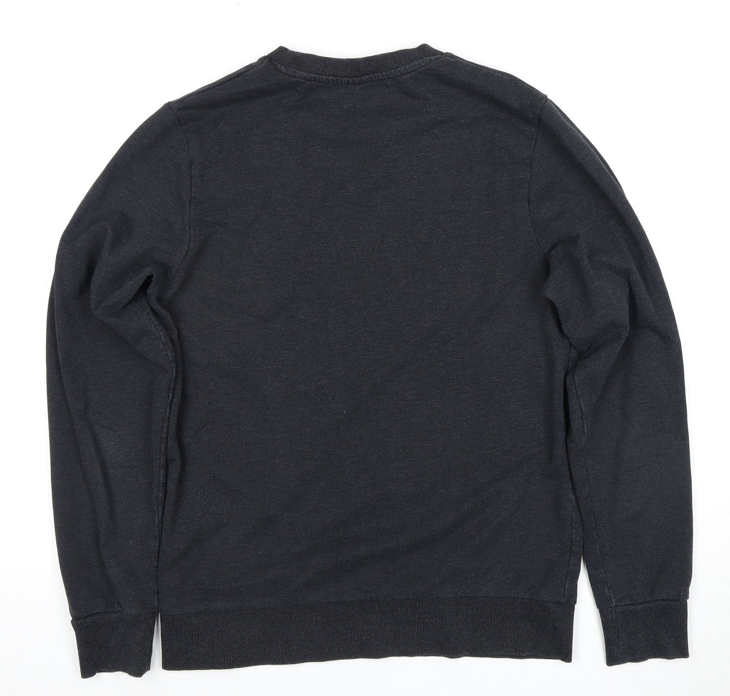 Jack & Jones Men's Black Graphic Pullover Sweatshirt S