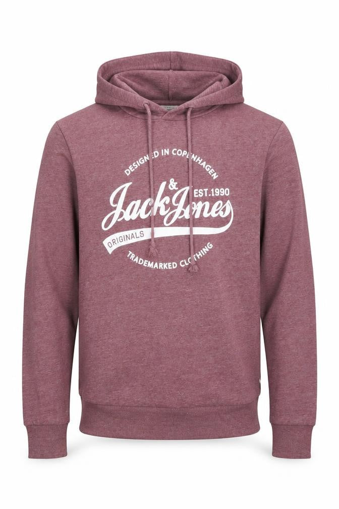 Mens UK S Regular JACK & JONES Purple Pullover Hoodie