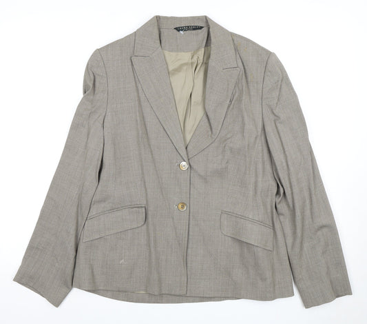 Laura Ashley Women's Beige Blazer Size 14 Petites
