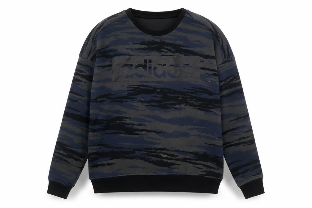 Mens UK S Regular adidas Blue Pullover Sweatshirt