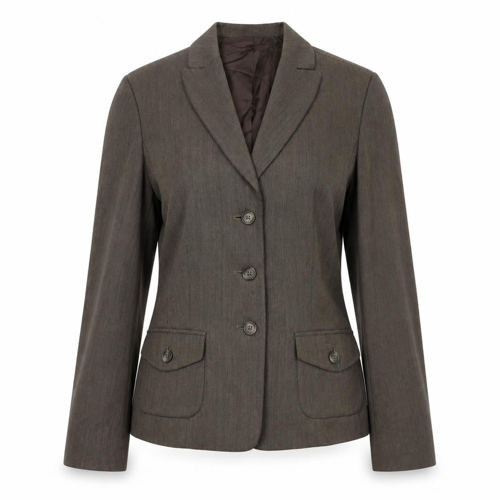 Laura Ashley Women's Brown Wool Suit Jacket