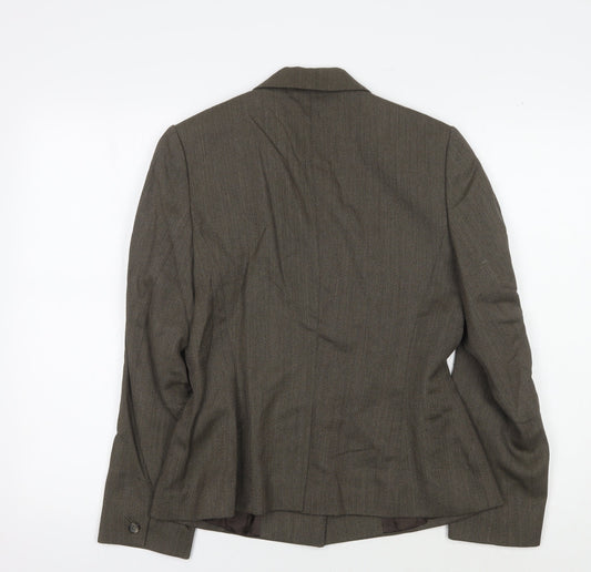 Laura Ashley Women's Brown Wool Suit Jacket