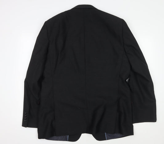 Magee Men's Black Blazer Jacket, Size 44, Regular Fit, Formal