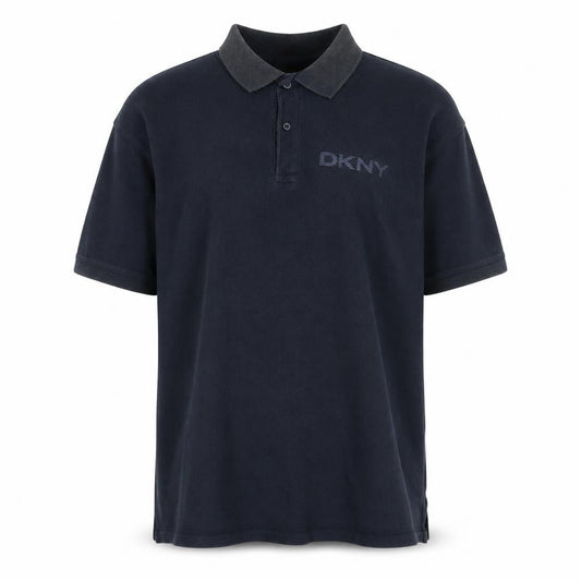 DKNY Men's Black Short Sleeve Polo Shirt M