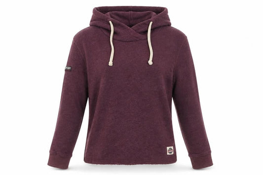 Womens UK S Regular Superdry Purple Pullover Hoodie