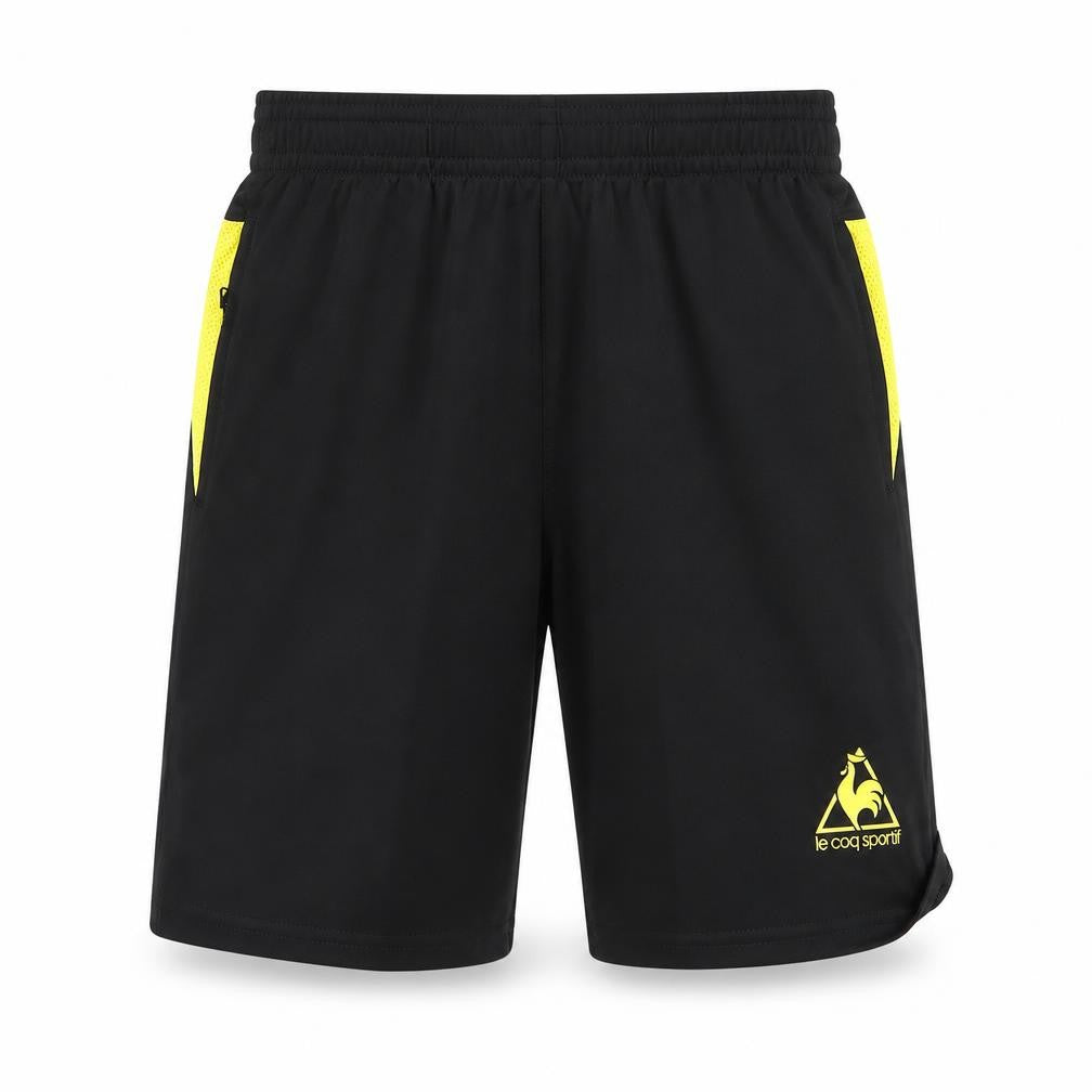 Le Coq Sportif Boys Black Athletic Shorts M