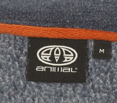 Animal Men's Blue Full Zip Hoodie, Size M, Casual