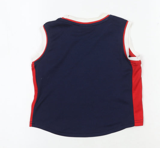 McKenzie Unisex Baby Sleeveless Blue Jersey Tank 24 Months