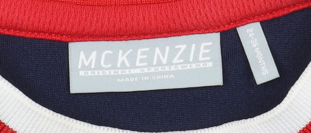 McKenzie Unisex Baby Sleeveless Blue Jersey Tank 24 Months