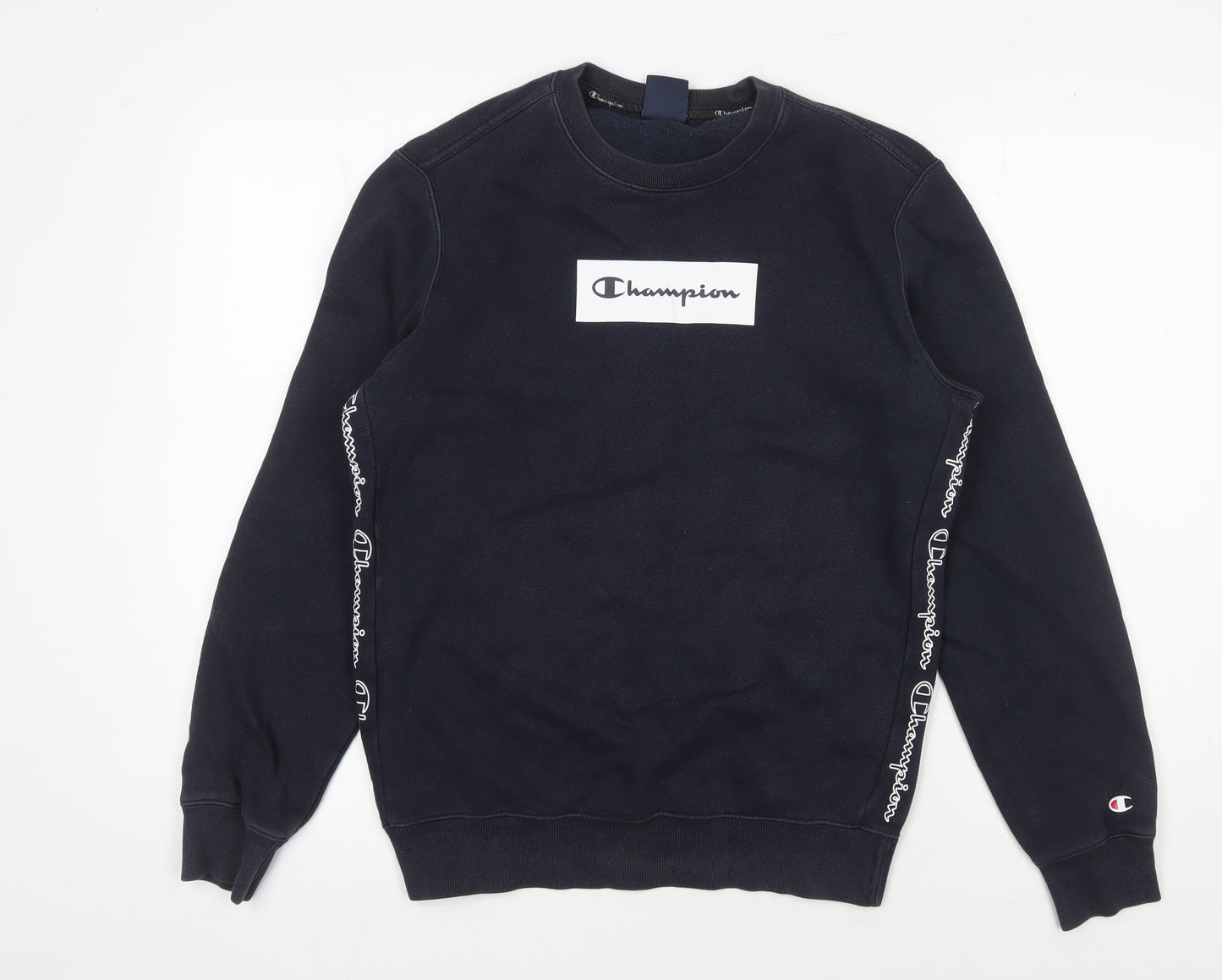 Champion Men's Black Pullover Sweatshirt, S, Lightweight