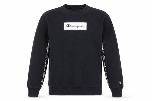 Mens UK S Regular Champion Black Pullover Sweatshirt