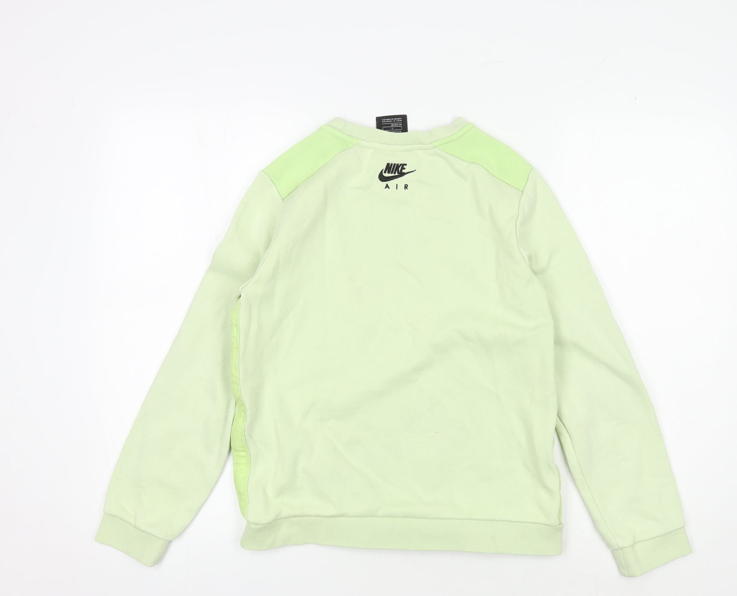 Nike Girls Green Pullover Sweatshirt L Long Sleeve Crew Neck