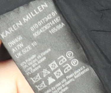 Karen Millen Women's Black Sleeveless Fit & Flare Dress