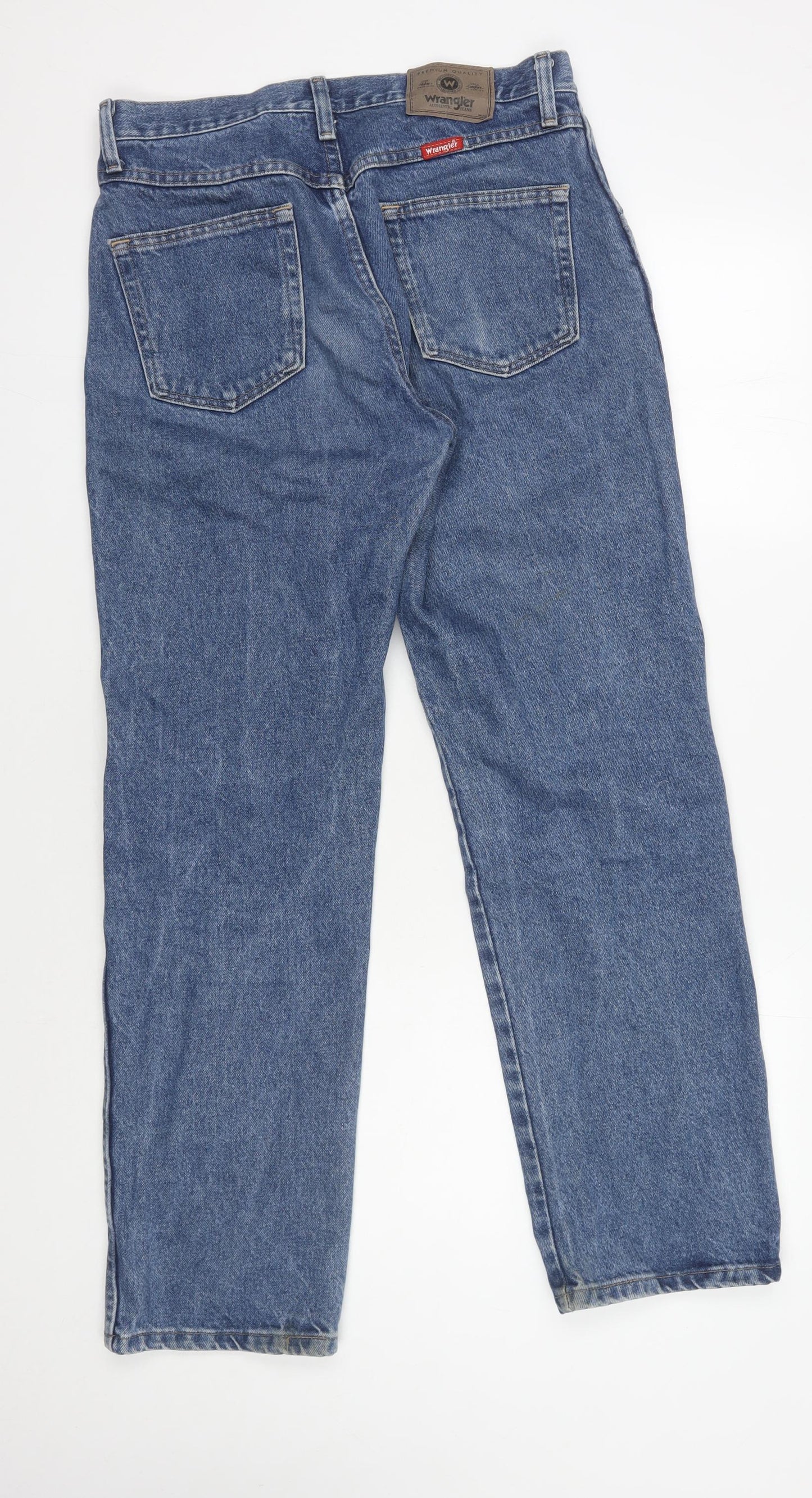 Wrangler Men's Blue Straight Jeans, Regular Fit 31x30