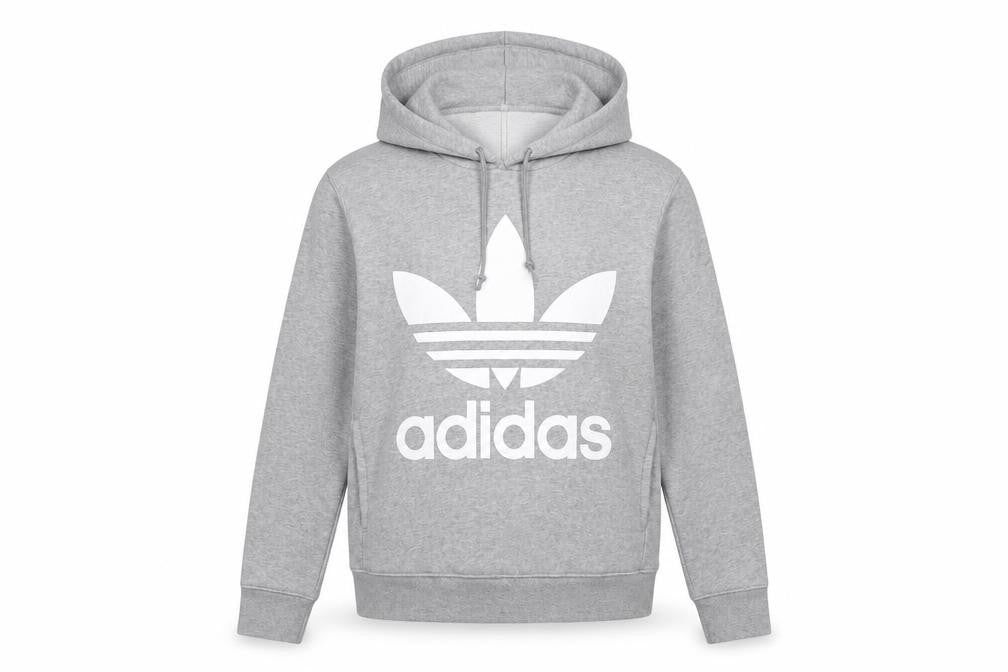 Womens UK 6 Regular adidas Grey Pullover Hoodie