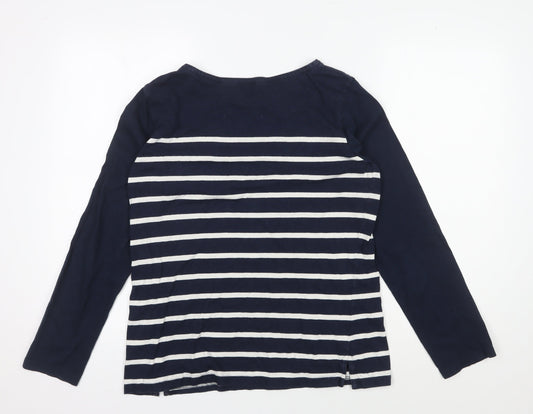 Regatta Women's Blue Striped T-Shirt Size 14
