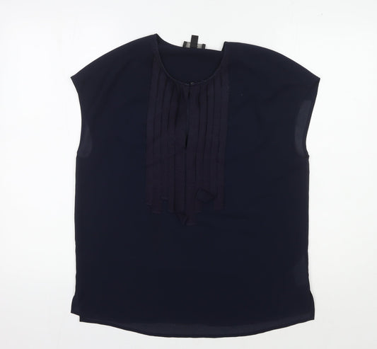 J.Crew Women's Blue Sleeveless Blouse Size 2