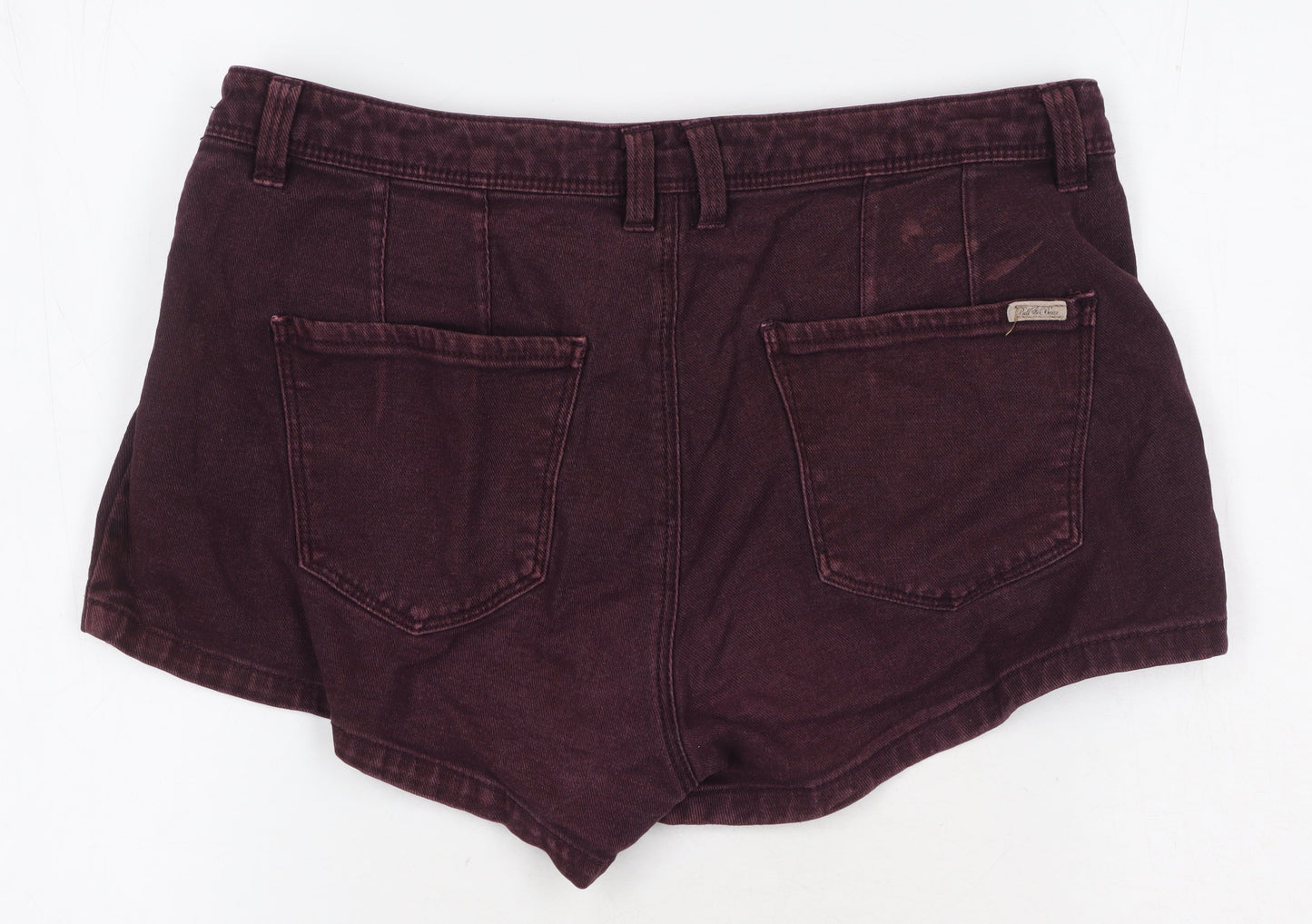 Pull & Bear Women's Purple Denim Shorts, Size 12