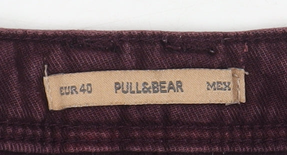 Pull & Bear Women's Purple Denim Shorts, Size 12