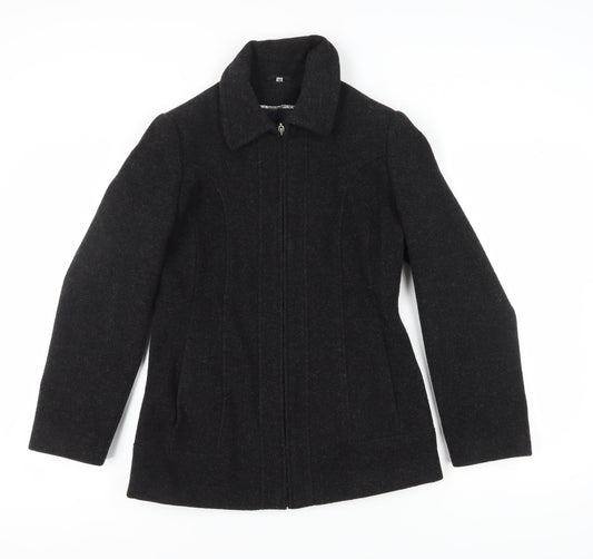 Klass Collection Women's Black Wool Coat Size 10