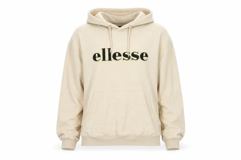 Unisex Adults UK XL Regular ellesse Beige Pullover Hoodie