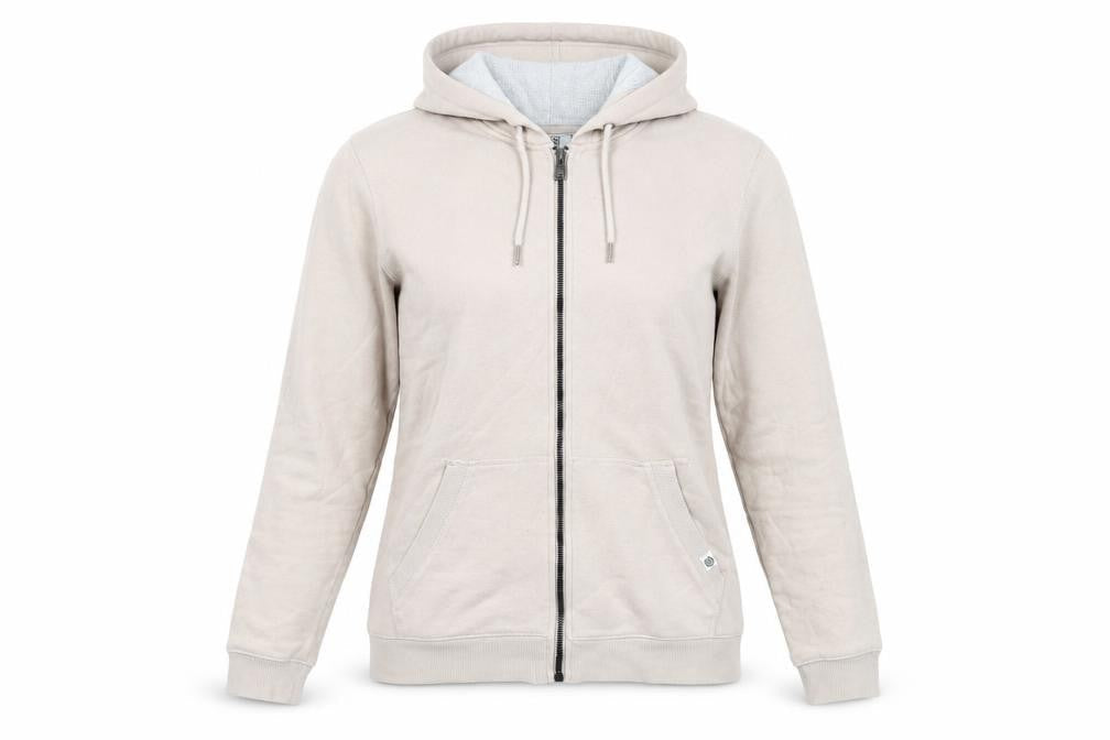 Womens UK 10 Regular TOG24 Beige Full Zip Hoodie