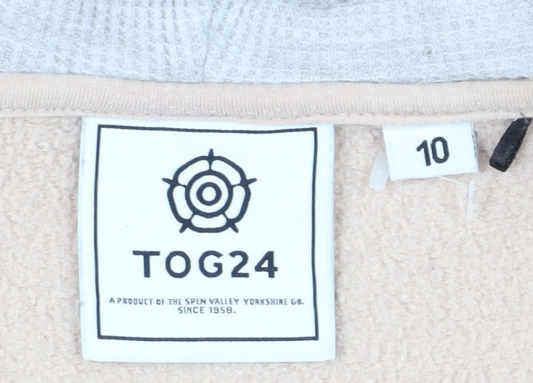 TOG24 Women’s Beige Full Zip Hoodie Size 10
